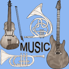 Motif Passion Musique : Instruments & Guitare personnalisé sur vêtement