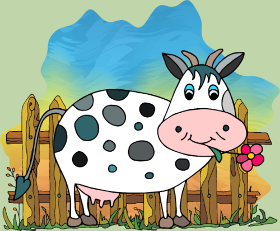 Motif La Vache Rigolote personnalisé sur vêtement