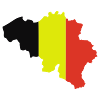 Belgium flag map