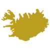 Iceland Island Flag map