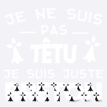 Je ne suis pas têtu, humour Bretagne cadeau Breton
