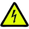 Blitz Warnschild