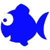 Happy Blue Fish