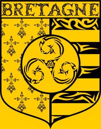 T-Shirt Bretagne - Blason Gwenn Ha Du Triskèle Tribal