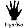 high five