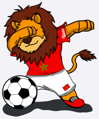 Maillot de football marocain Maroc Lion Dab