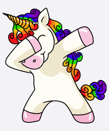 Unicorn Dabbing Einhorn T-Shirt