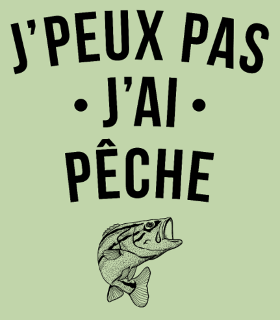 Motif J'peux Pas, J'ai Pêche ! à imprimer