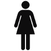 Toilet sign for women