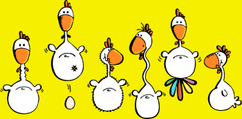 Poules folles - Verrückte Hühner