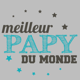 Motif T-shirt Le Meilleur Papy du Monde à imprimer