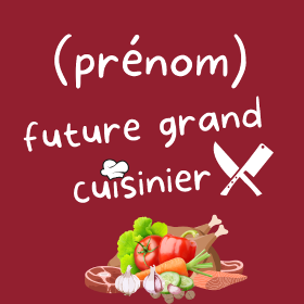 Offrez un tablier de cuisine personnalisable aux passionnés ! Un cadeau pratique et élégant pour tous les amoureux des fourneaux. Faites pla...