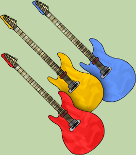 Motif Passion Guitare personnalisé sur vêtement