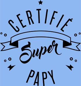 Motif Certifié Super Papy à imprimer