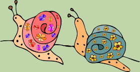 Motif L'Escargot Chic personnalisé sur vêtement