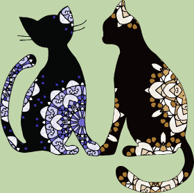 Motif Passion Chat personnalisé sur vêtement