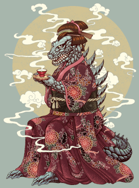 Plongez dans le mystère japonais avec ce t-shirt Créature Légendaire Kimono. Un design unique inspiré du folklore et des esprits. Affirmez v...
