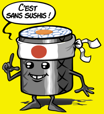 T-shirt Sans Sushis : Zénitude et Sérénité Garantie