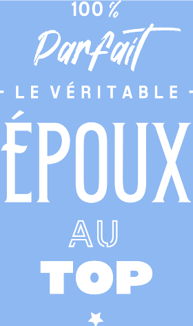 Motif Mon Époux, le Vrai Top ! personnalisé sur vêtement