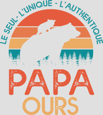 T-shirt Papa Ours - Le Cadeau Original pour la Fête des Pères