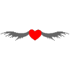 Heart with wings