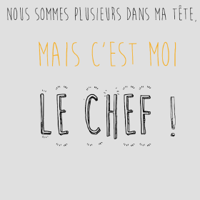 Motif Le Chef dans Ma Tête personnalisé sur vêtement