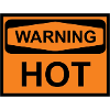warning hot