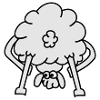 schaf von hinten