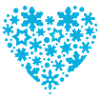 snowflakes stars heart