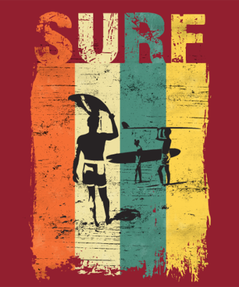 T-shirt Surfing Vintage | Passion Vagues