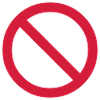no - prohibited - banned