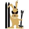 Skihase / ski bunny (3c)