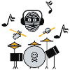 Mummy drummer / Mumien-Drummer (3c)