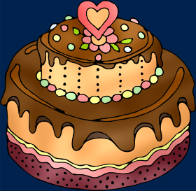 Motif Gâteau Festif personnalisé sur vêtement