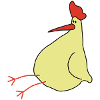 Ein Huhn