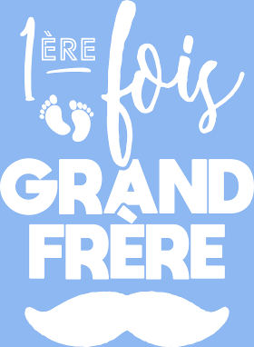 Motif T-shirt Futur Grand Frère personnalisé sur vêtement