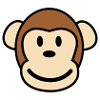 Happy Monkey Glücklicher Affe