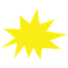 Background: Yellow, Explosion, Star