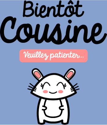 T-shirt Bientôt Cousine : Annonce Mignonne