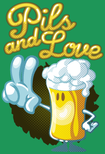 Pils & Love : La Bière et l'Amour en Version Cartoon