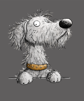 Motif Lévrier Irlandais - Cartoon chien pour la promenade personnalisé sur vêtement