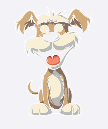 Schnauzer Hund Lächelnd