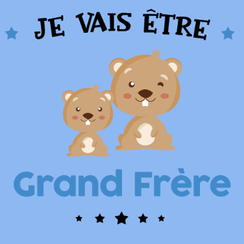 T-shirt "Je Vais Être Grand Frère" - Annonce Naissance