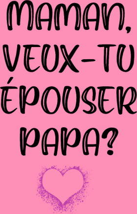 Offrez un moment magique avec ce t-shirt unique ! Votre enfant fera la plus adorable des demandes en mariage à sa maman. Un motif touchant e...