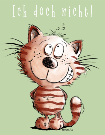 Pas moi, la chatte coquine - T-shirt humour félin