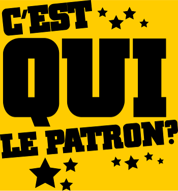 T-shirt C'est Qui le Patron ? Humour et Affirmation