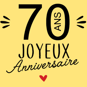 T-Shirt Anniversaire 70 Ans : L'Âge d'Or Célébré