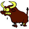 Wütender Stier