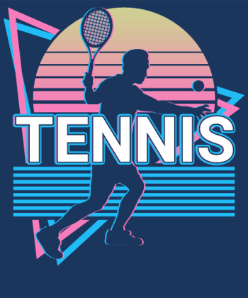 Joueur de Tennis Vaporwave Rétro Esthétique