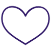Herz heart (Umriss, 1c)